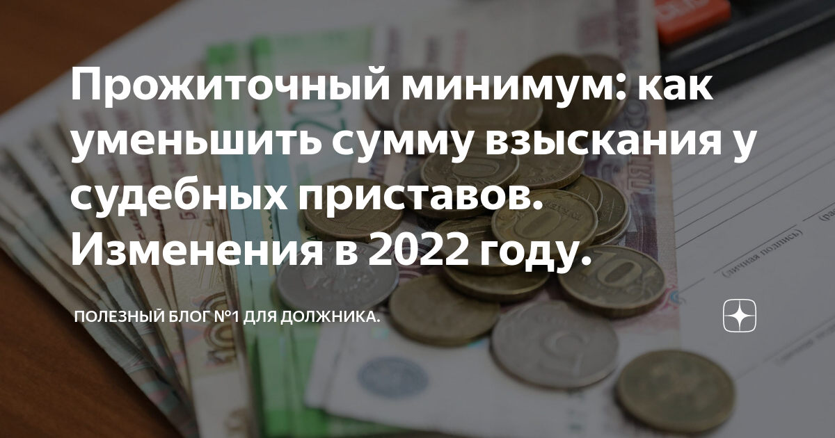 Прожиточный минимум: как уменьшить сумму взыскания у судебных приставов ...