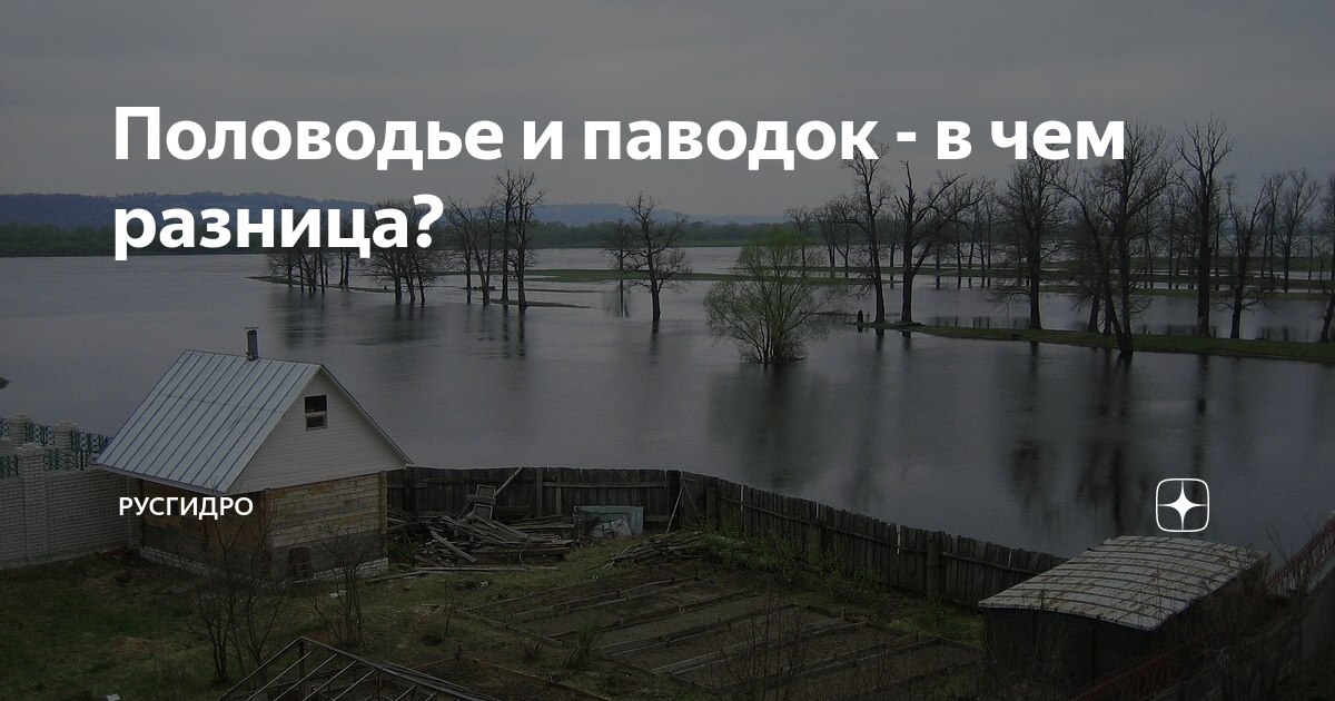 Чем отличается паводок от наводнения