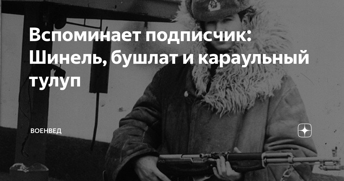 Вспоминает подписчик: Шинель, бушлат и караульный тулуп | ВОЕНВЕД | Дзен