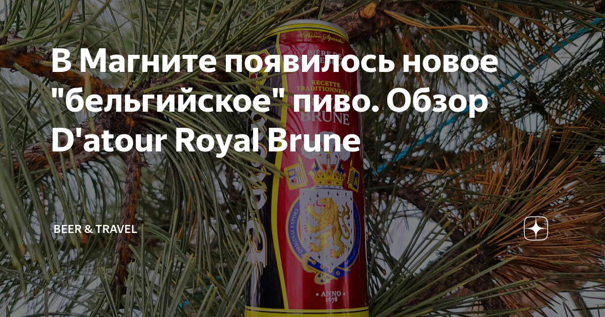 В Магните появилось новое "бельгийское" пиво. Обзор D'atour Royal Brune ...