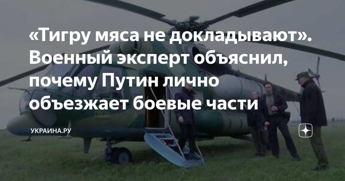 «Тигру мяса не докладывают». Военный эксперт объяснил, почему Путин ...