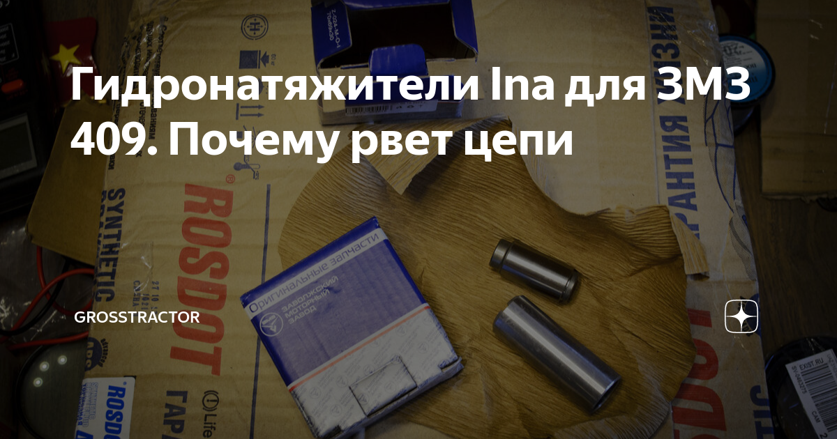 Гидронатяжители Ina для ЗМЗ 409. Почему рвет цепи | Grosstractor: авто ...