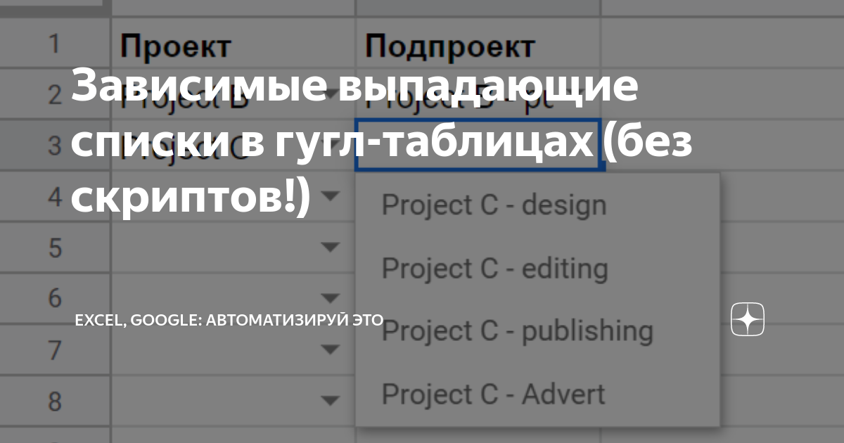 Как настроить зависимые выпадающие списки в MS Excel, используя СМЕЩ и СУММПРОИЗВ / Хабр