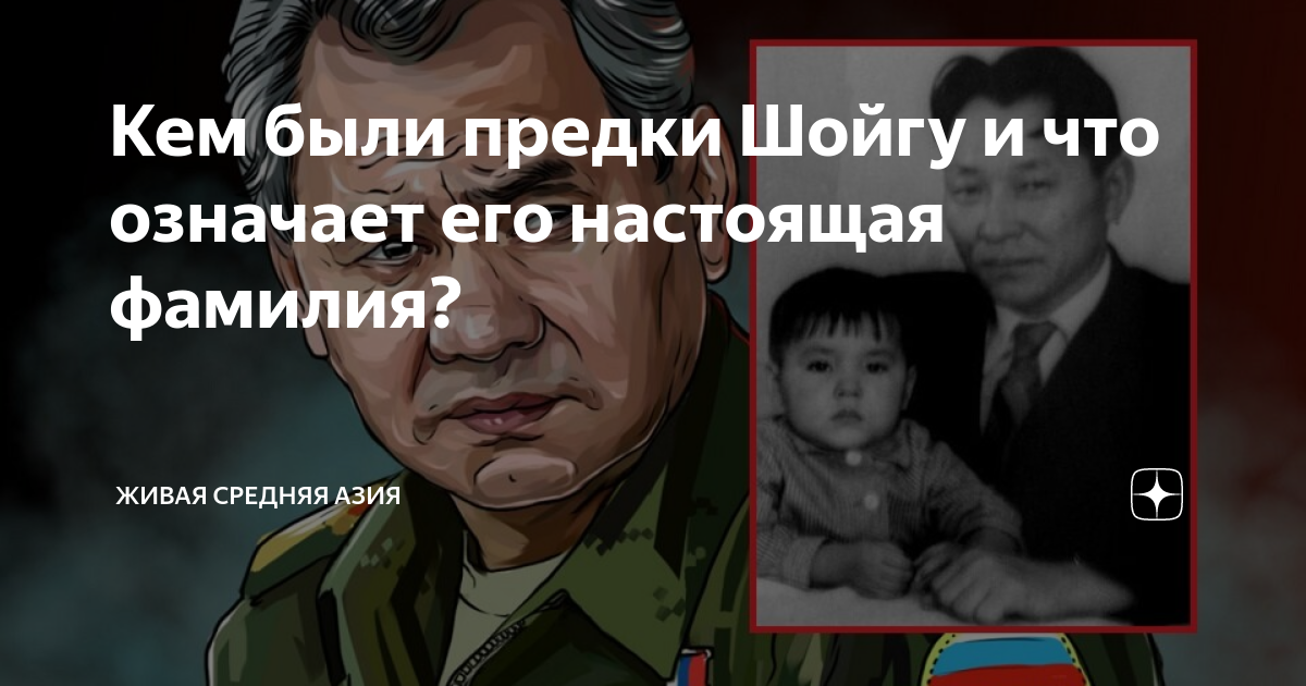 Кем были предки Шойгу и что означает его настоящая фамилия? | Живая ...