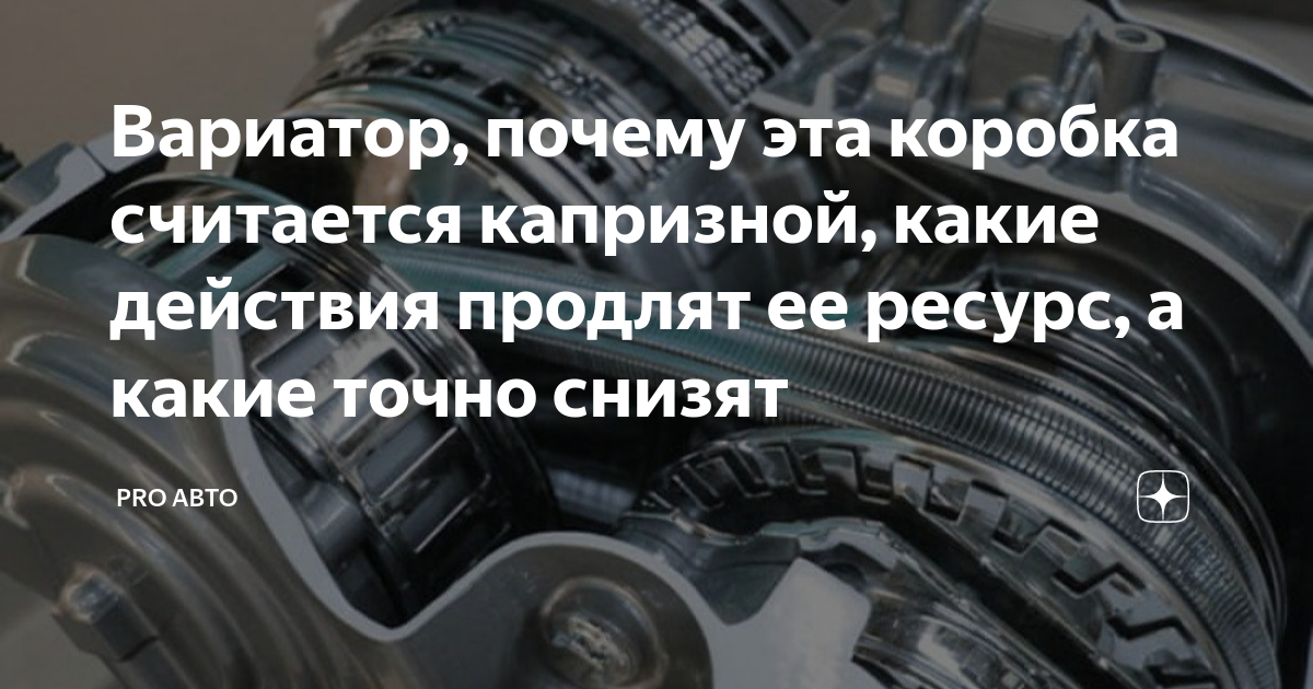 Пинается вариатор причины. Пинается вариатор причины
