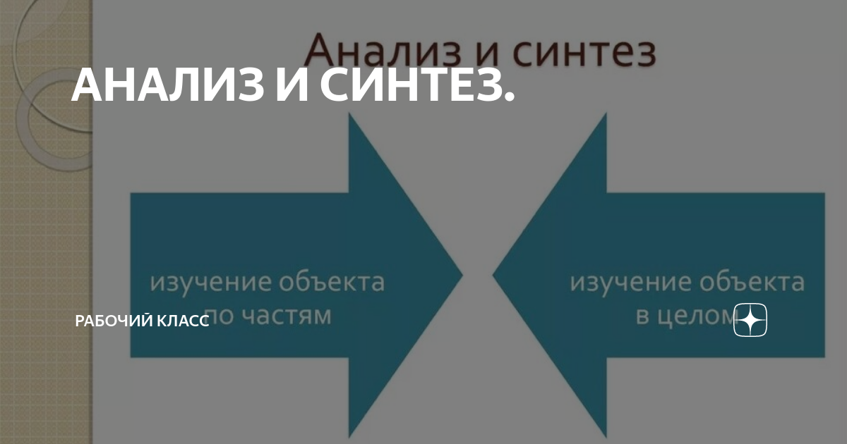 Расчленение объекта на части или характеристики