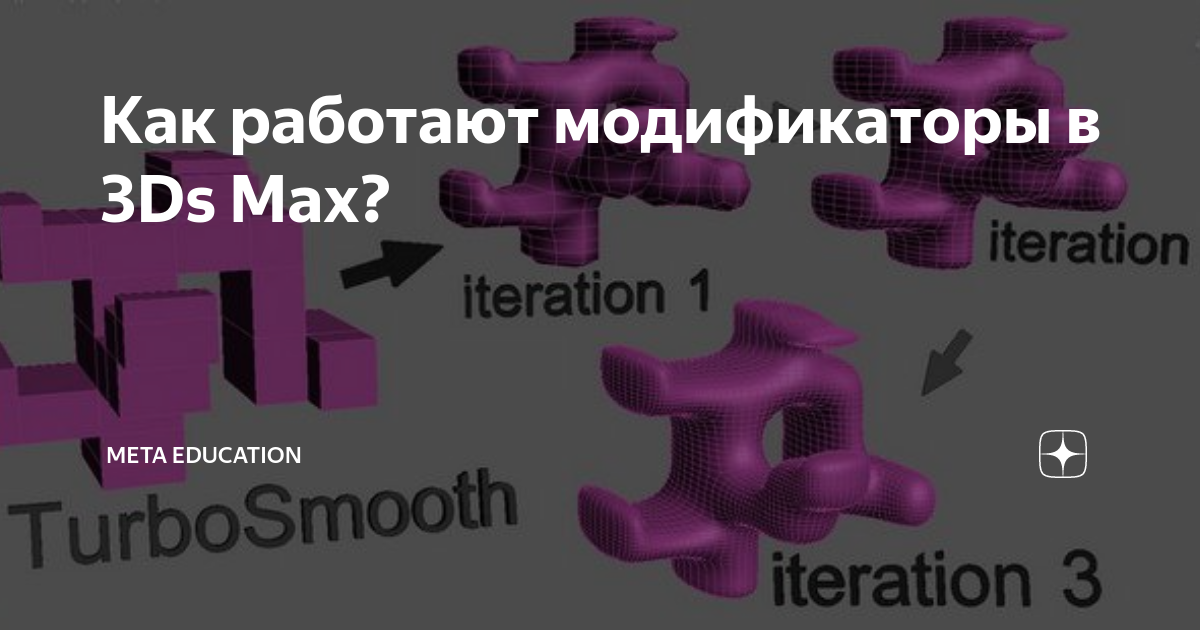 Как установить модификатор в 3 ds max