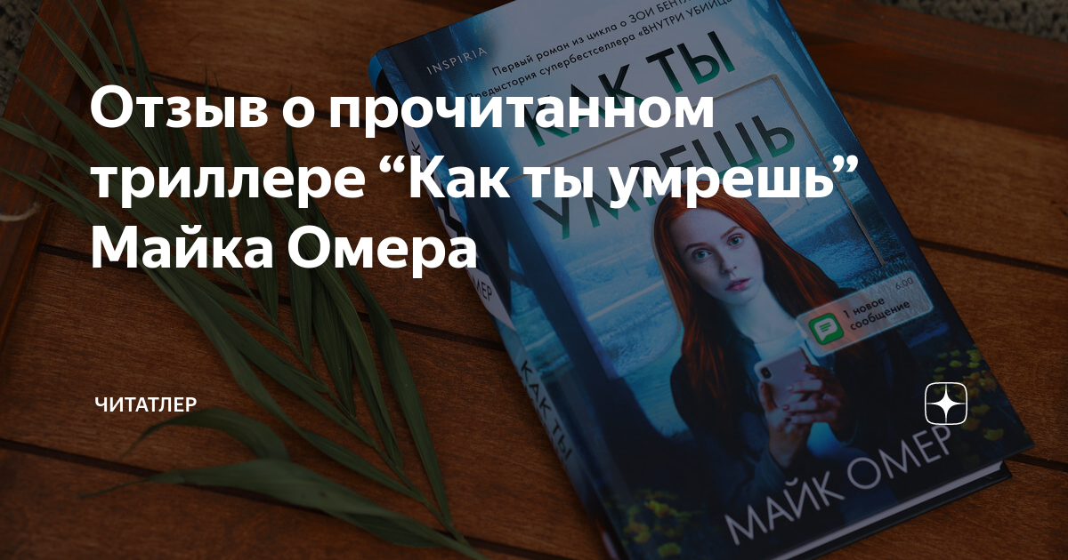 Отзыв о прочитанном триллере “Как ты умрешь” Майка Омера | ЧиТатлер | Дзен