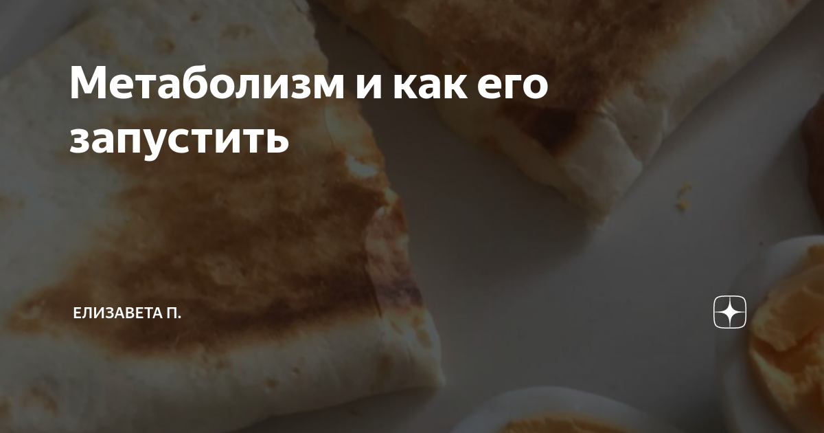 Метаболизм и как его запустить | thevettaa | Дзен