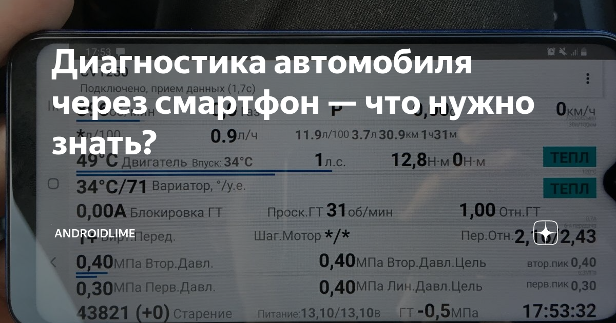 Диагностика автомобиля через смартфон