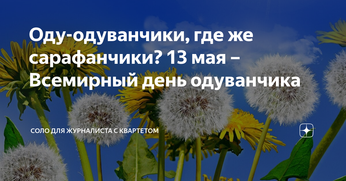 День одуванчика картинки с надписями прикольные