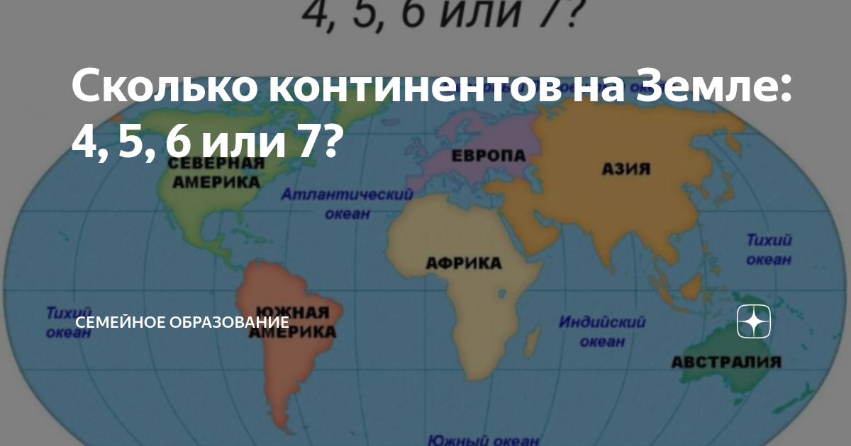 Сколько материков в мире 2023