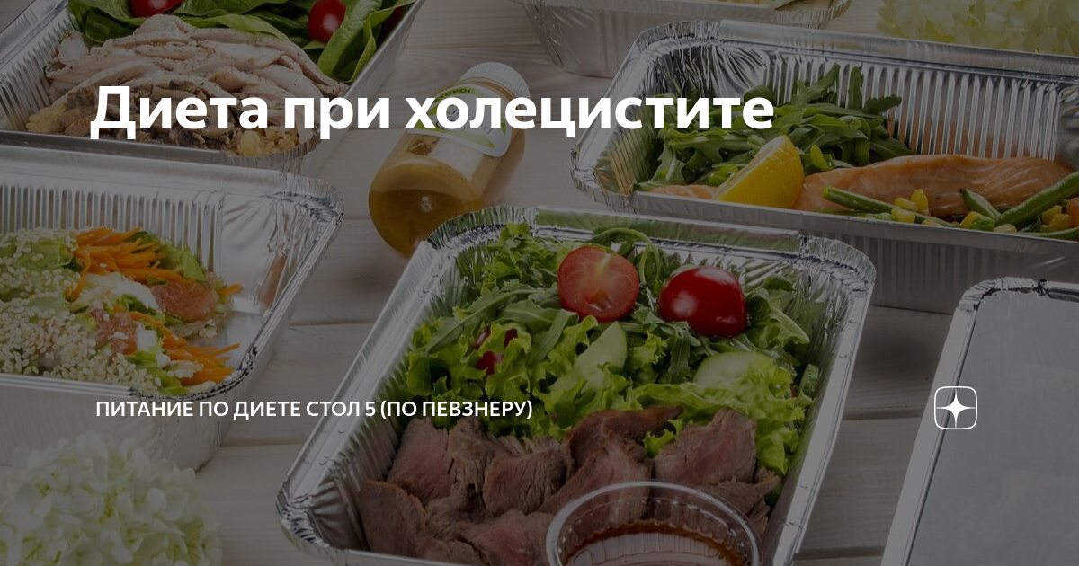 Питание при холецистите: список продуктов + меню