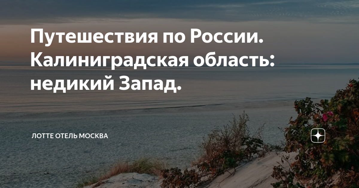 Путешествия по России. Калиниградская область: недикий Запад. | ЛОТТЕ ...