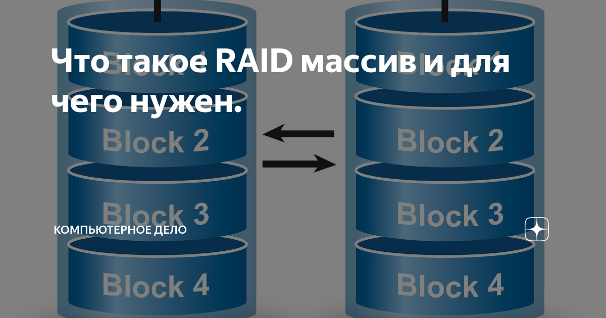 Что такое RAID массив и для чего нужен. | MR.V | Дзен