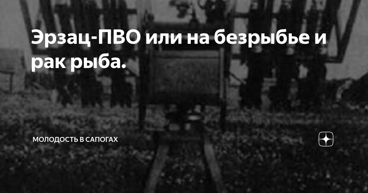 Эрзац-ПВО или на безрыбье и рак рыба. | Молодость в сапогах | Дзен