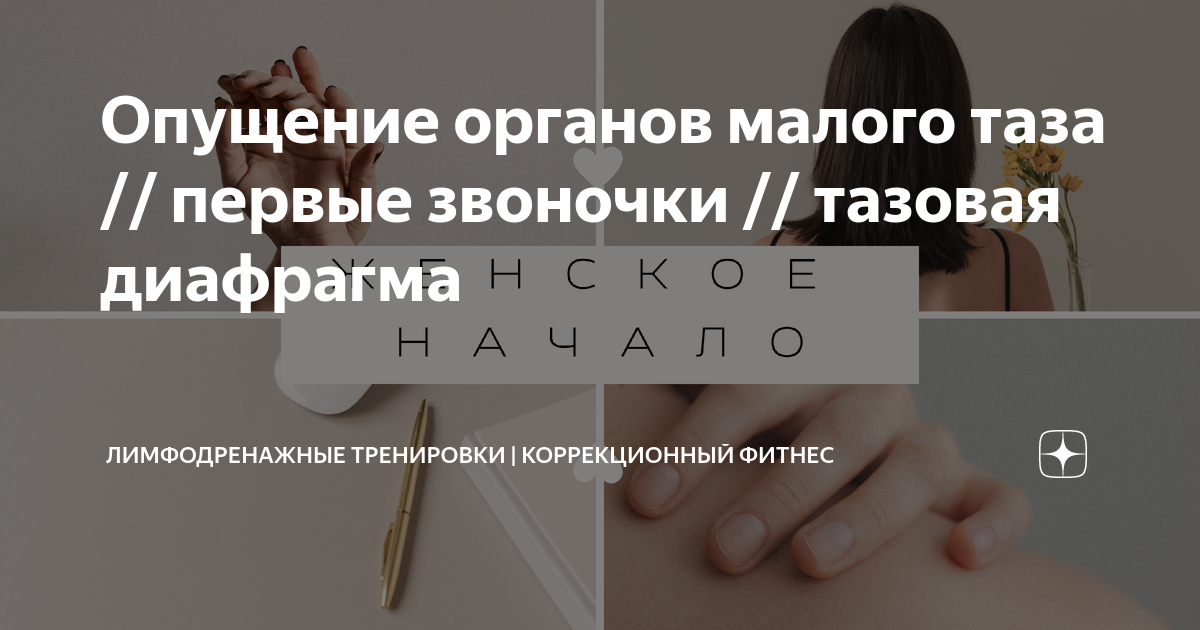 Опущение органов малого таза // первые звоночки // тазовая диафрагма ...