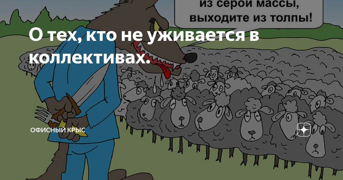 О тех, кто не уживается в коллективах. | Офисный крыс | Дзен