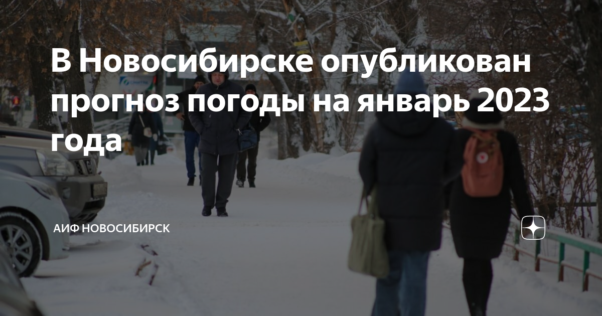 В Новосибирске опубликован прогноз погоды на январь 2023 года | АиФ ...