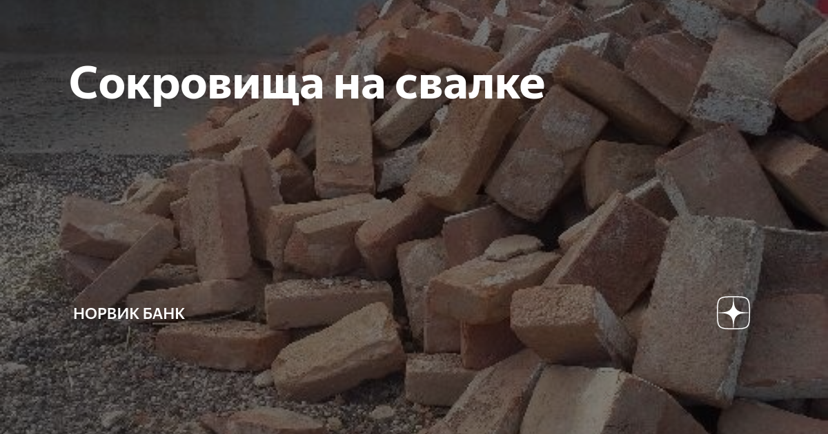 Сокровища на свалке | Норвик Банк | Дзен