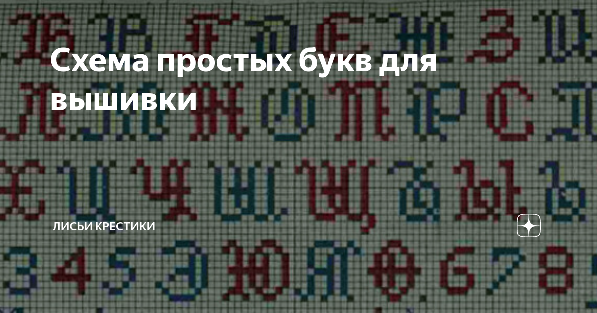 Вышивка буквы русского алфавита – Схема вышивки крестом, скачать бесплатно!