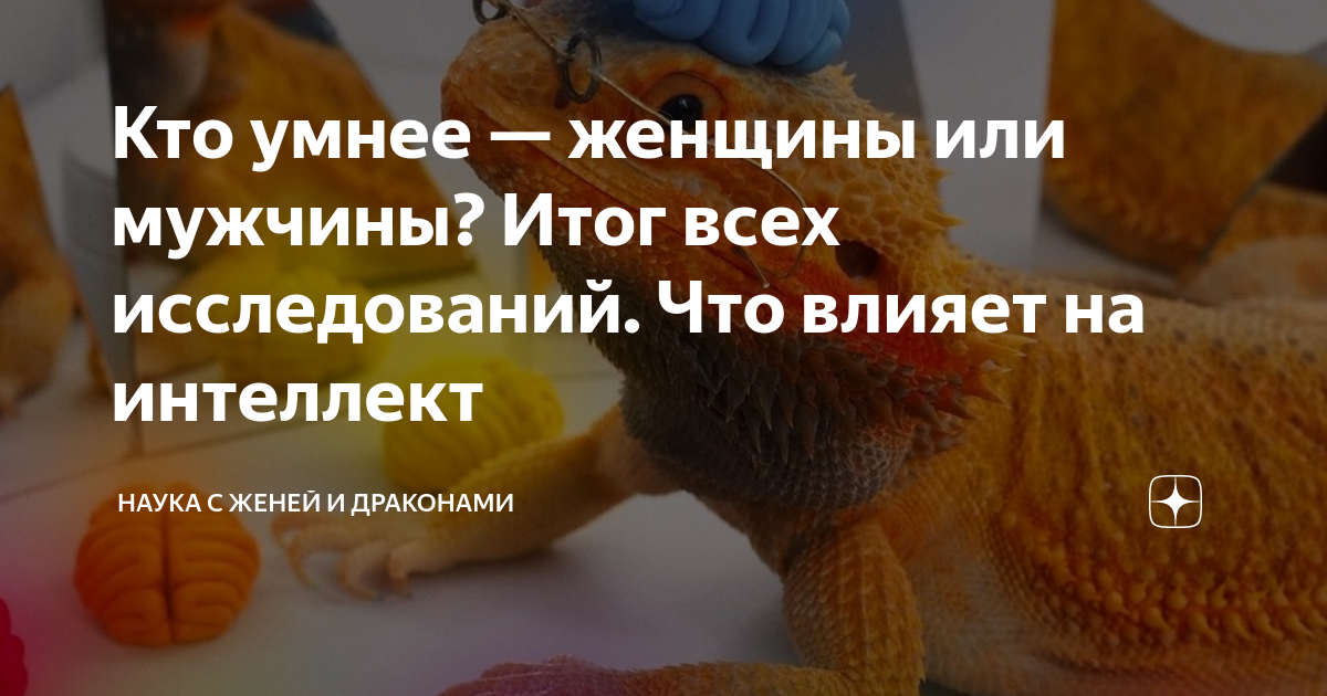 Кто умнее — женщины или мужчины? Итог всех исследований. Что влияет на ...