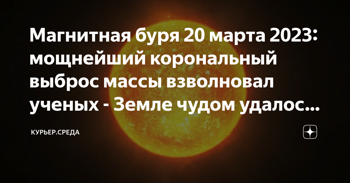 Магнитная буря 20 ноября 2023 года