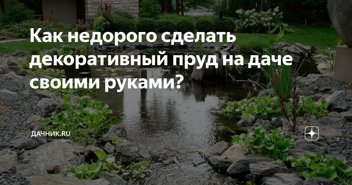 Как сделать пруд на даче своими руками: 4 верных способа и 30 идей