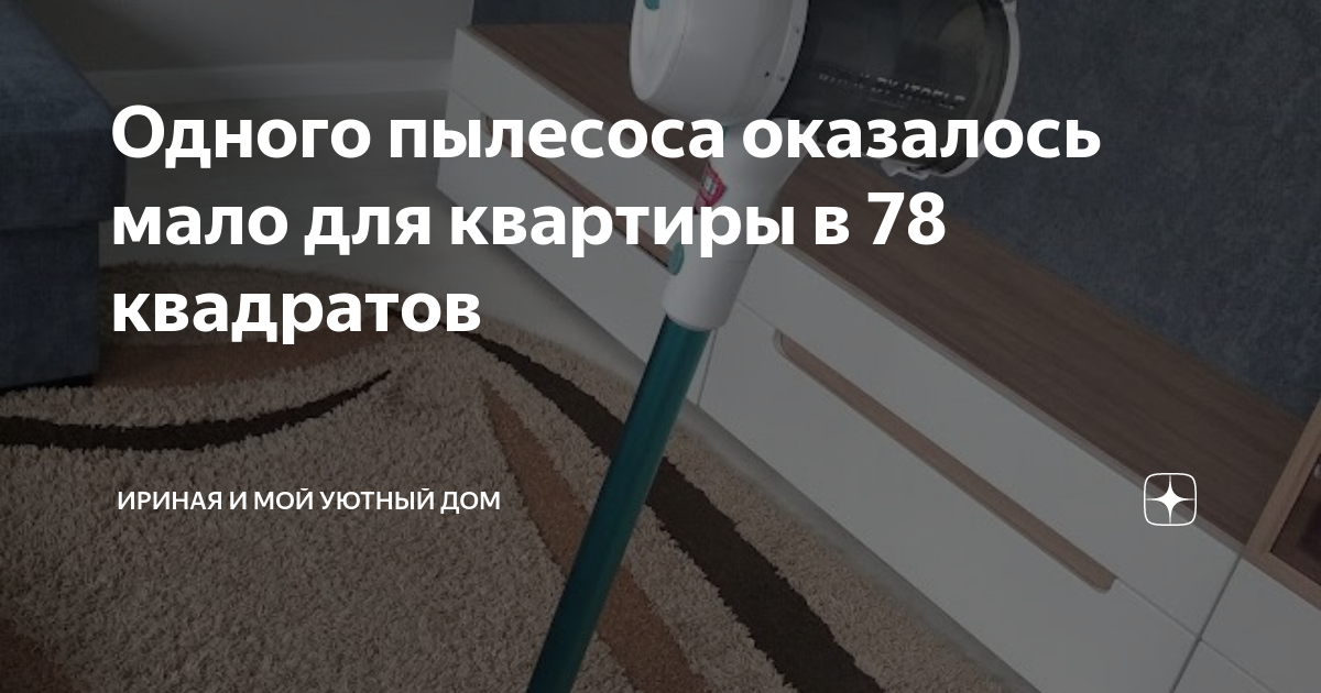Одного пылесоса оказалось мало для квартиры в 78 квадратов | ИринаЯ и ...