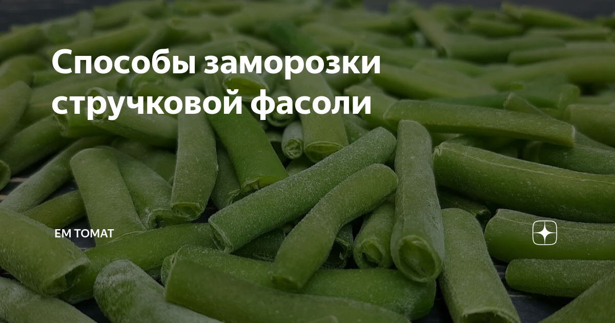 Как заморозить стручковую фасоль на зиму