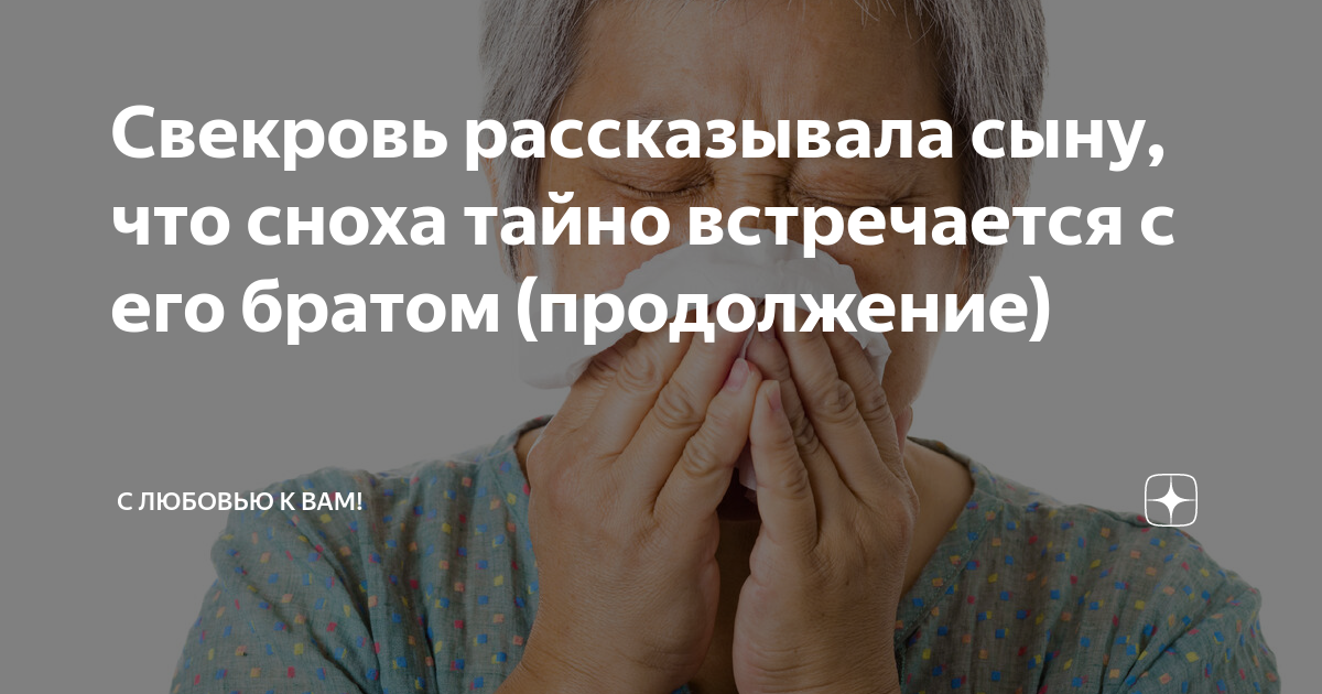 Свекровь рассказывала сыну что сноха тайно встречается с его братом продолжение С любовью к 