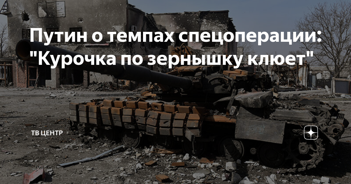 Путин о темпах спецоперации: "Курочка по зернышку клюет" | ТВ Центр | Дзен