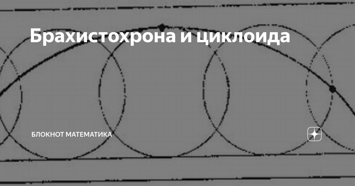 Брахистохрона и циклоида | Блокнот математика | Дзен
