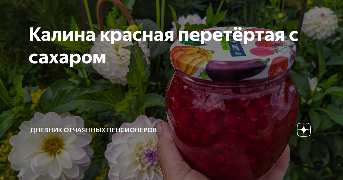 калина перетёртая с сахаром рецепт