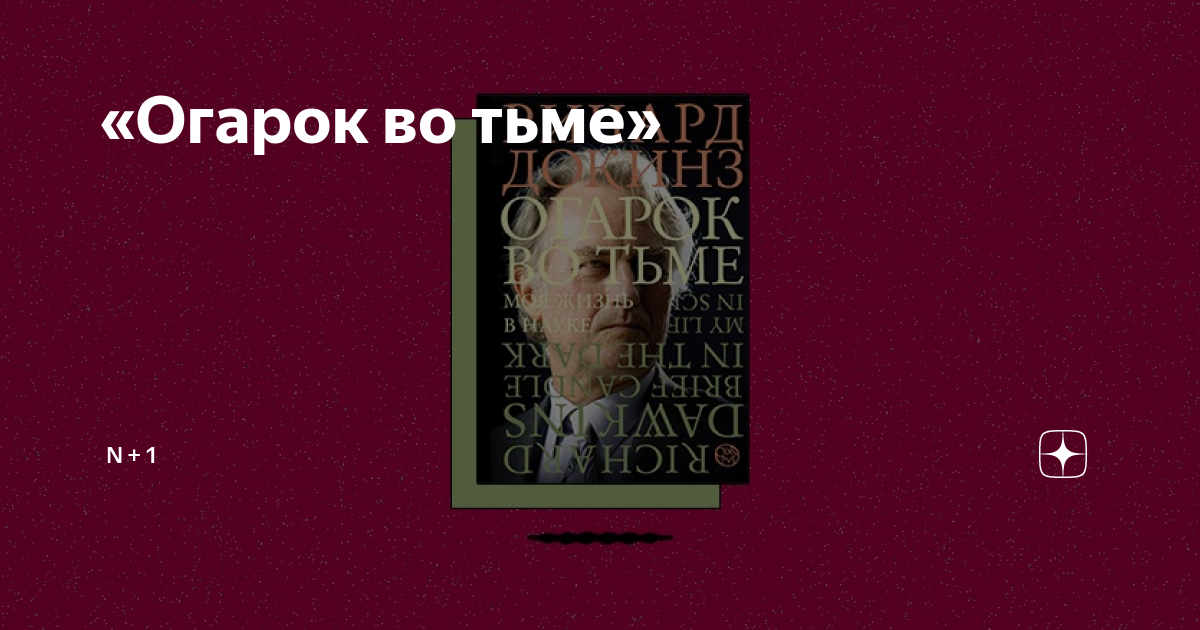 «Огарок во тьме» | N + 1 | Дзен