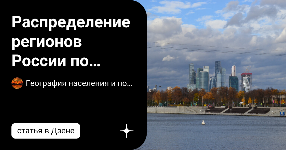 Распределение регионов России по количеству городов | География