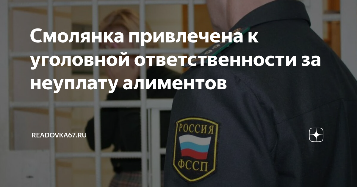 Привлечение к уголовной ответственности за алименты. За неуплату алиментов переписка.