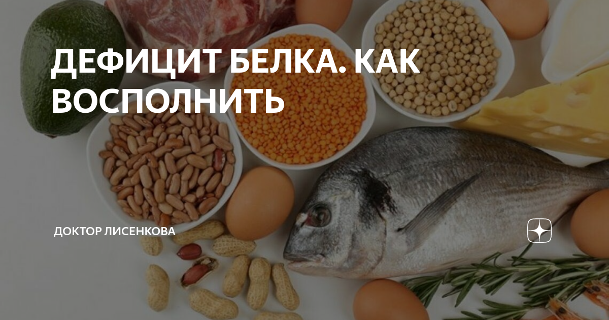 ДЕФИЦИТ БЕЛКА. КАК ВОСПОЛНИТЬ | Доктор Лисенкова | Дзен