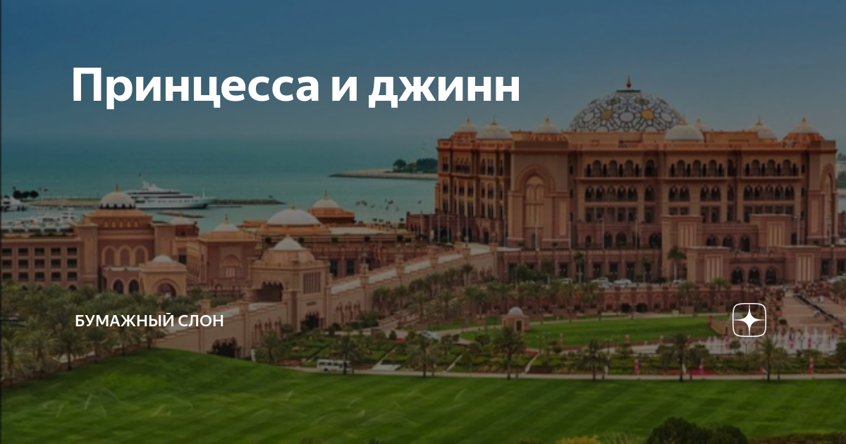 Принцесса и джинн | Бумажный Слон | Дзен