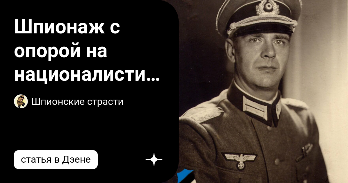 Шпионаж с опорой на националистическое подполье. | Шпионские страсти | Дзен