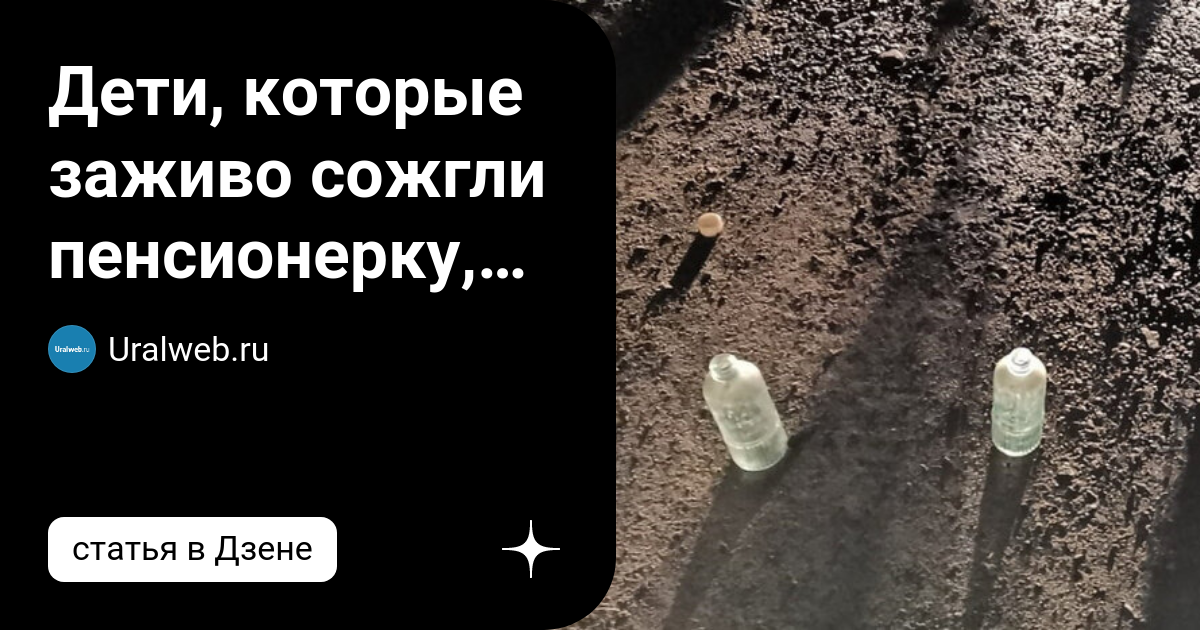 Дети, которые заживо сожгли пенсионерку, могли планировать и другие ...
