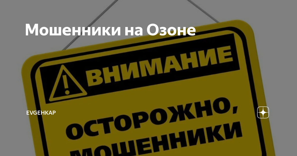 Мошенники на Озоне | Evgehkap | Дзен