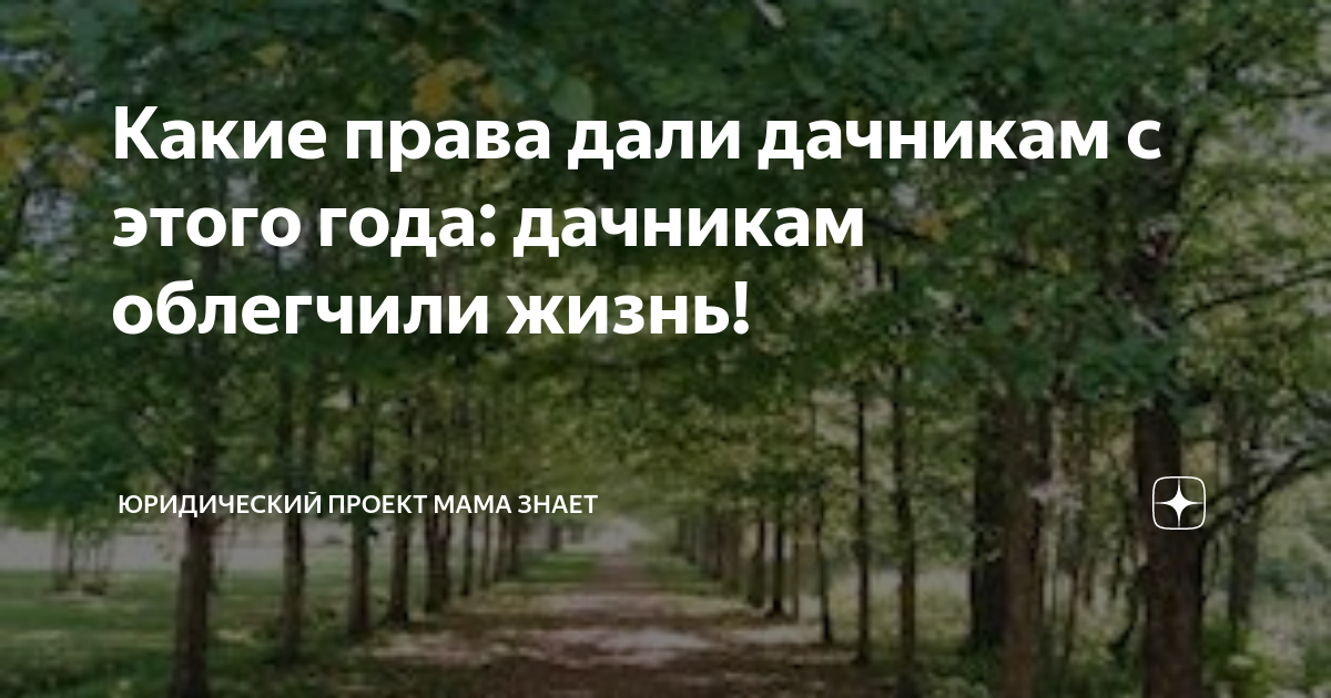 Какие права дали дачникам с этого года: дачникам облегчили жизнь ...