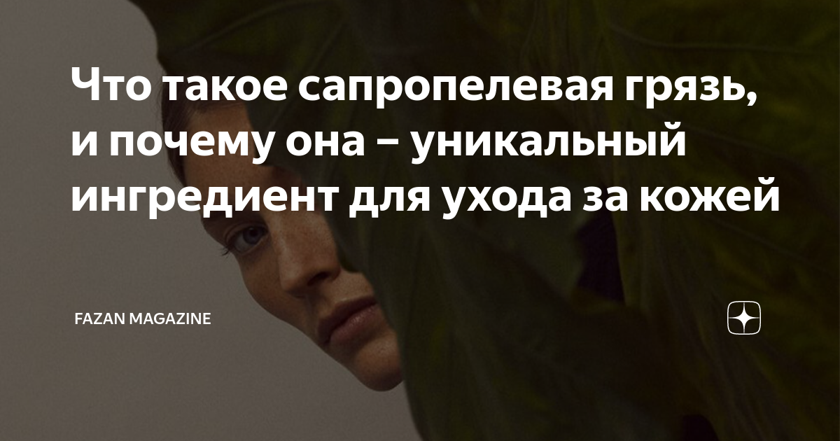 Что такое сапропелевая грязь, и почему она – уникальный ингредиент для ...