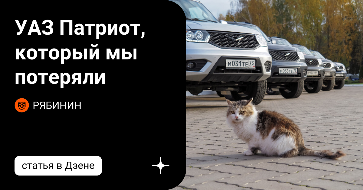 УАЗ Патриот, который мы потеряли | РЯБИНИН | ФОТОПУТЕШЕСТВИЯ | Дзен