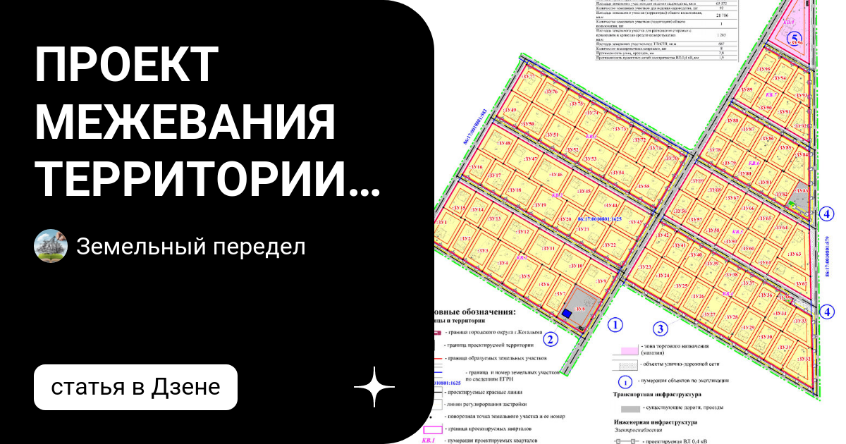 Учетный номер проекта межевания территории