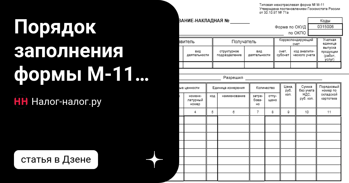 Форма м 14