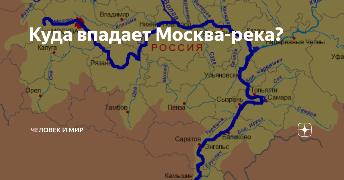 Река ока на карте россии с городами