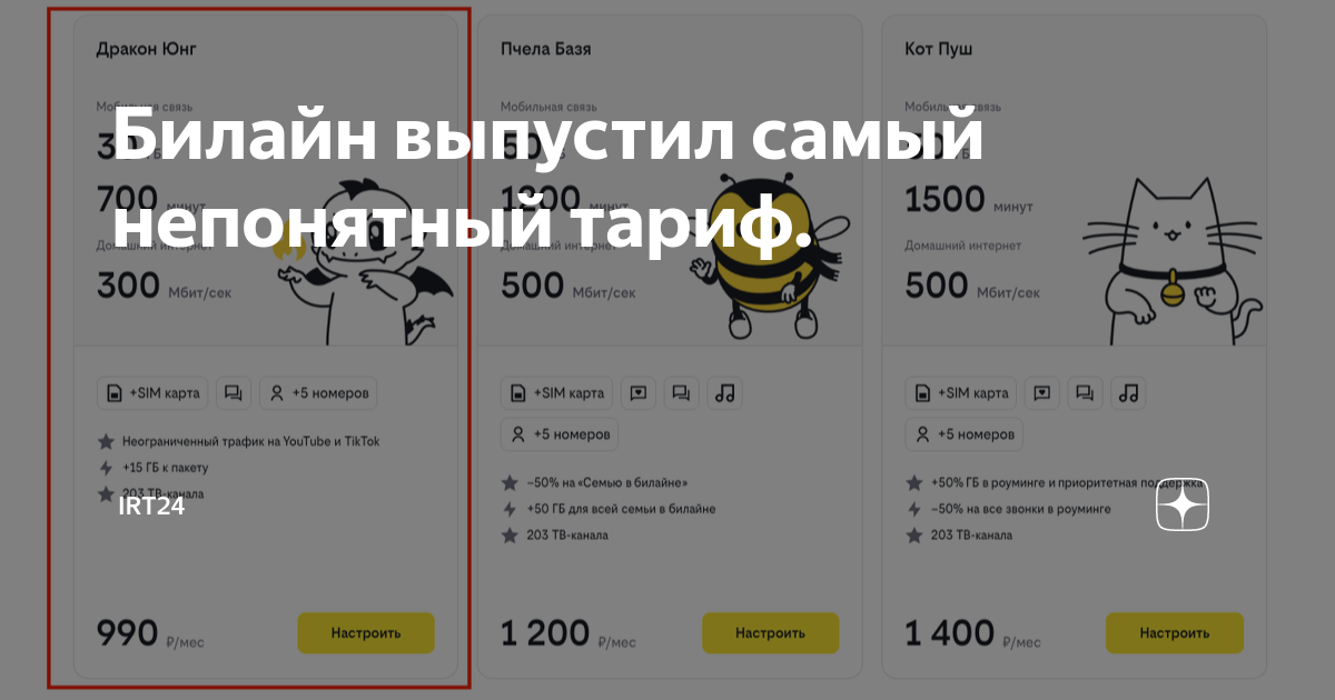 билайн тверь тарифы домашний интернет
