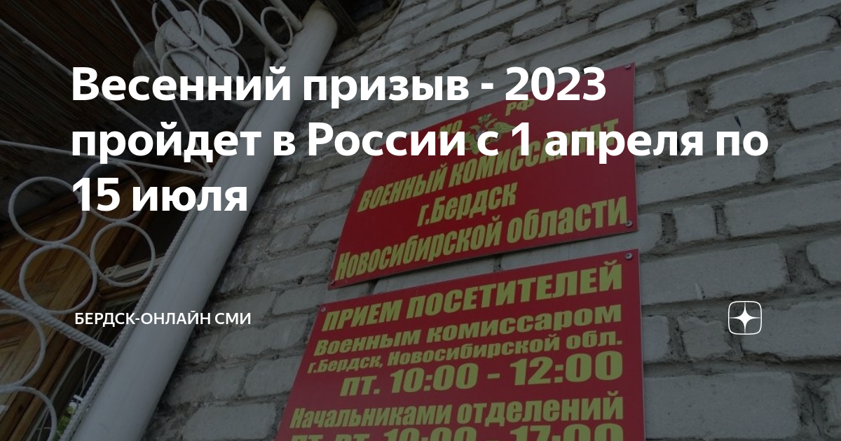 Призыв 2023 сроки проведения